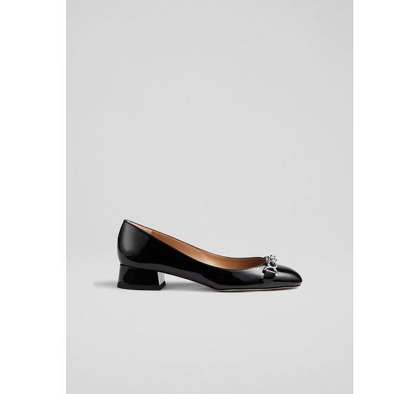 l.k. bennett Blakely Black Patent Snaffle Pumps