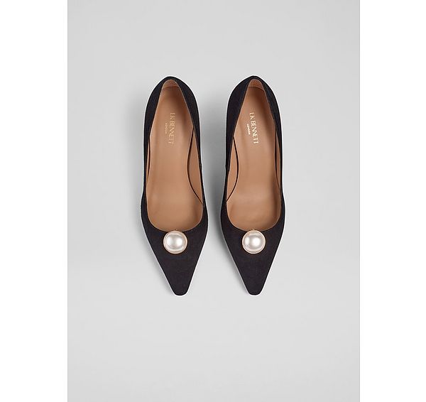 l.k. bennett Brielle Gold Pearl Shoe Clip