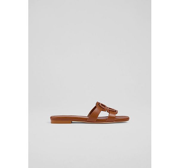 l.k. bennett Casper Tan Leather Flats