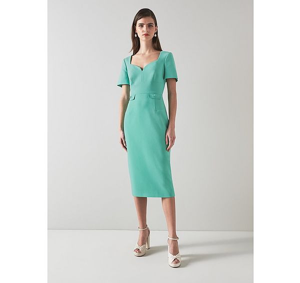 l.k. bennett Clara Jade Recycled Crepe Shift Dress