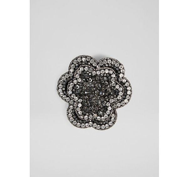 l.k. bennett Cleo Clear Beaded Corsage