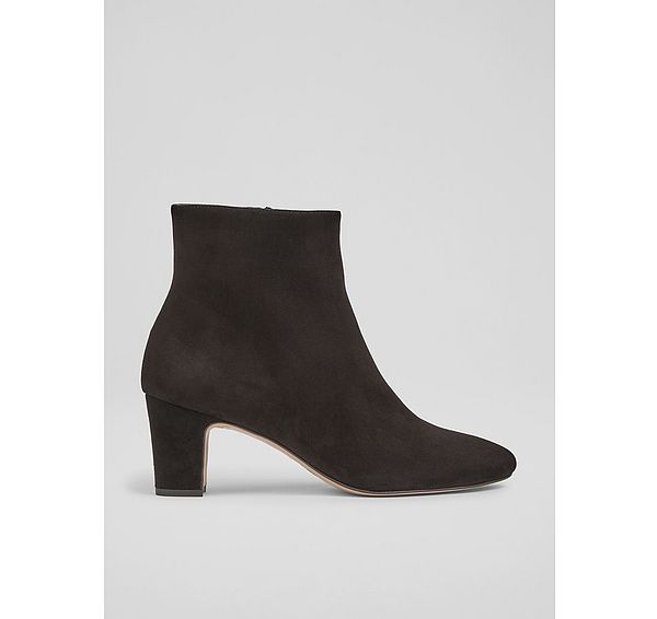 l.k. bennett Conway Black Suede Ankle Boots