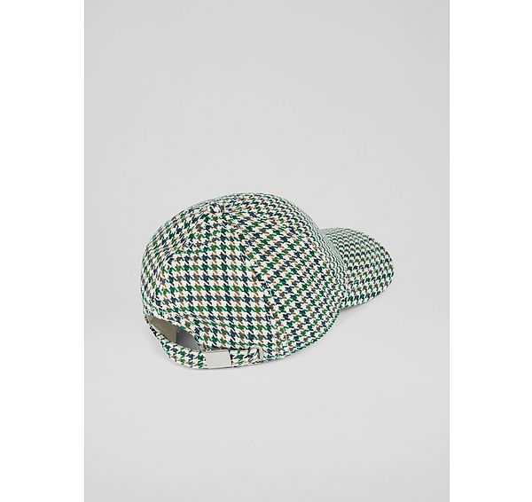 L.k. Bennett Delaney Green & Cream Classic Cap