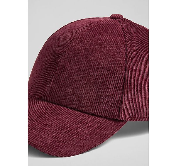 L.k. Bennett Delaney Motif Red Burgundy Classic Cap