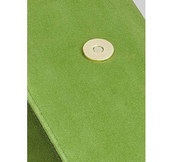 L.k. Bennett Dominica Orange Suede Clutch Bag