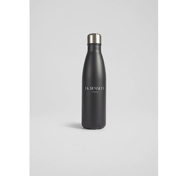 l.k. bennett Ellis Black Metal LKB Water Bottle