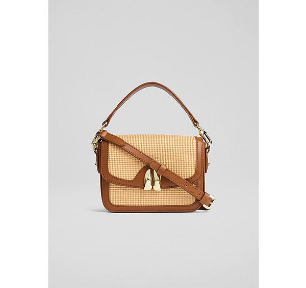 l.k. bennett Frankie Tan Leather Crossbody Bag