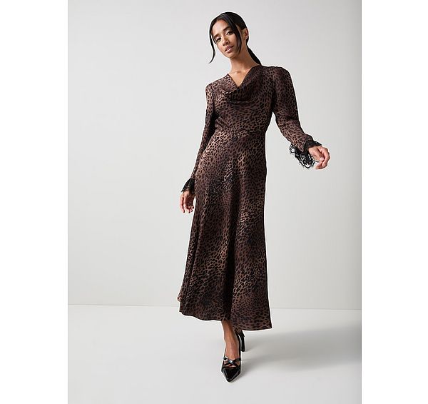 l.k. bennett Geena Petite Leopard Print Dress