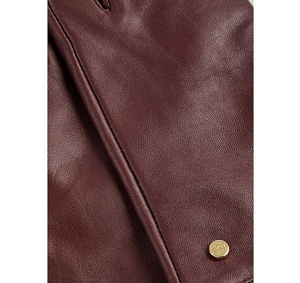 L.k. Bennett Gina Bordeaux Leather Gloves