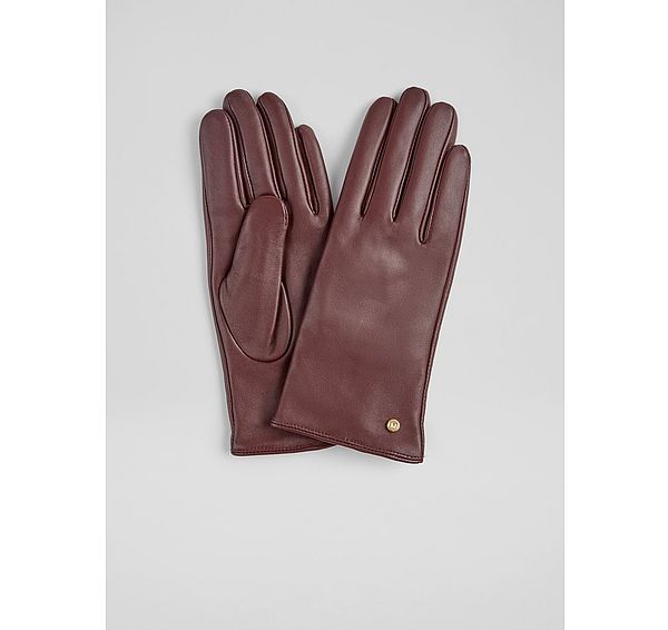l.k. bennett Gina Bordeaux Leather Gloves