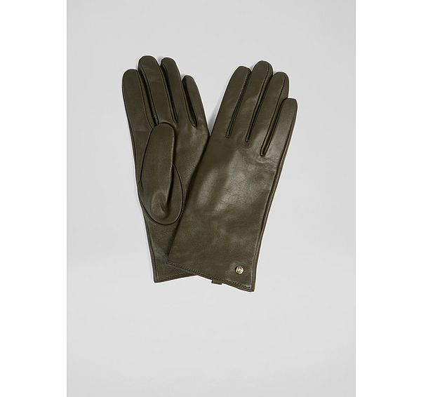 l.k. bennett Gina Green Classic Lkb Stud Gloves