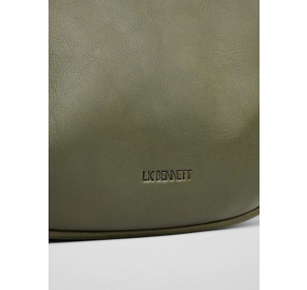 L.k. Bennett Harley Black Weave Crossbody Bag