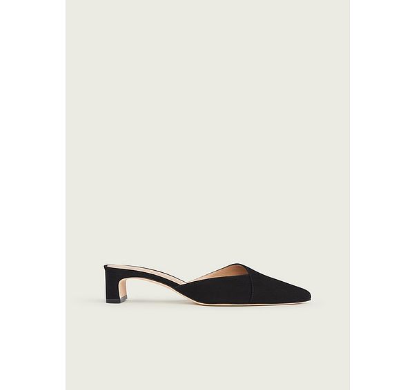 l.k. bennett Harriet Black Suede Mules