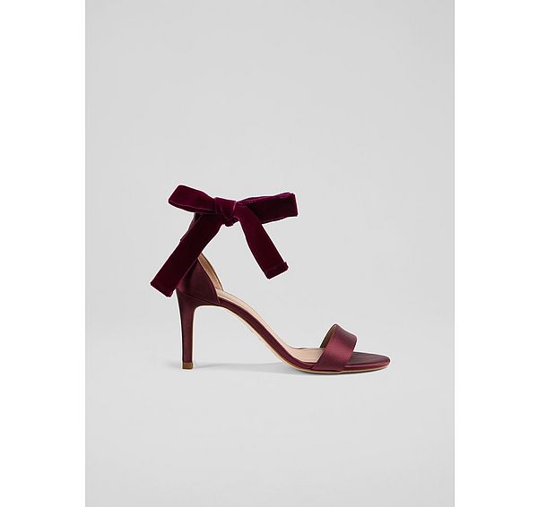 l.k. bennett Helena Burgundy Sandals