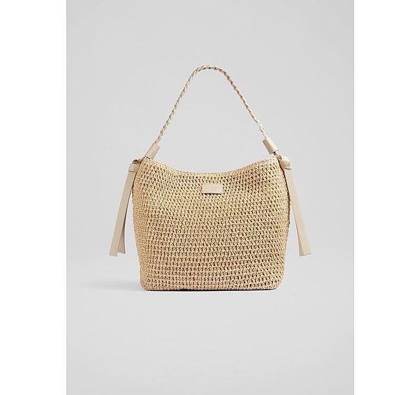 l.k. bennett Isabella Natural Raffia Bag
