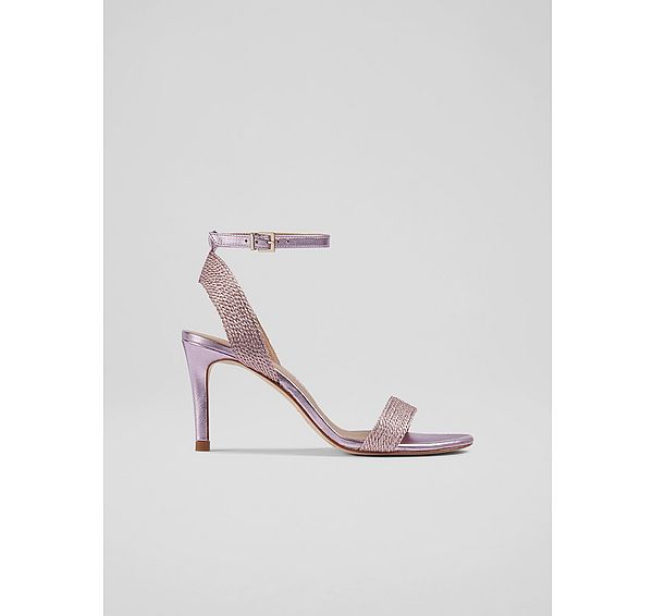 l.k. bennett Ivette Pink Metallic Rope Sandals