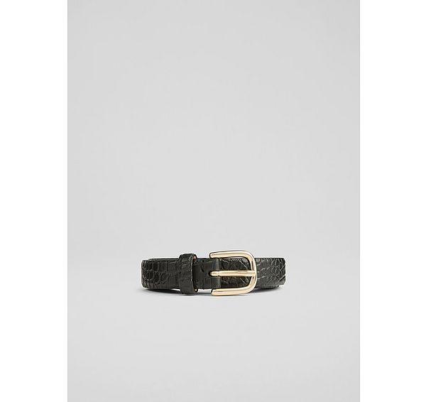 l.k. bennett Jules Black Double Classic Belt