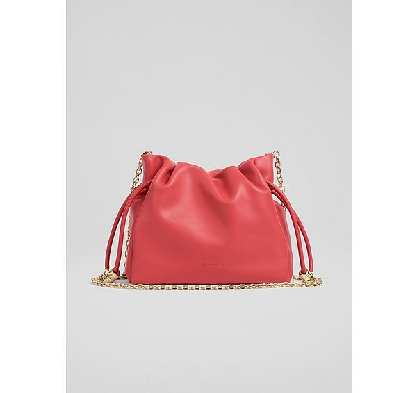 l.k. bennett Kendra Amber Leather Bead Crossbody