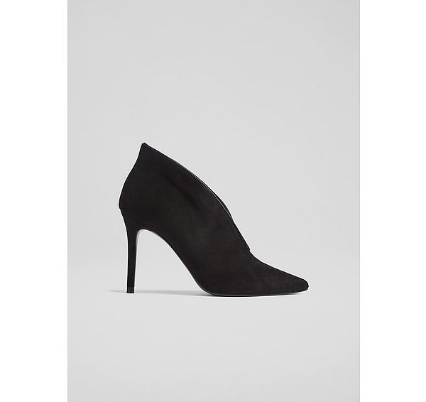 l.k. bennett Kyra Black Suede V-Front Shoe Boots