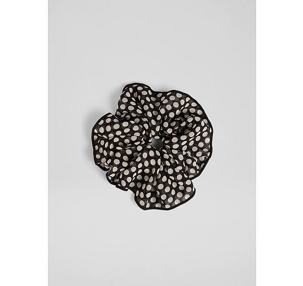 l.k. bennett Lolita Black & White Scrunchie