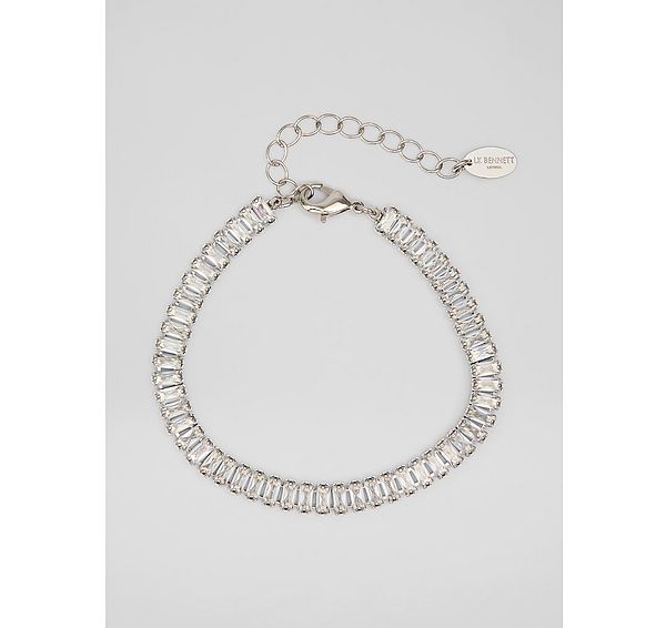 l.k. bennett Loura Metallic Crystal Bracelet