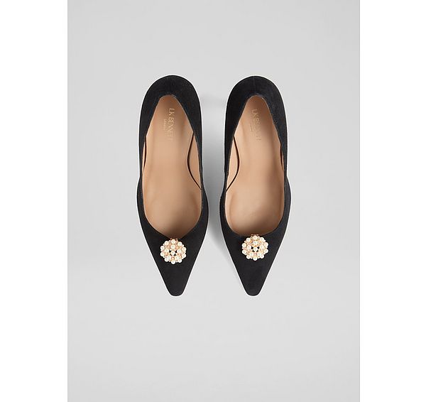 l.k. bennett Malia Gold Pearl Shoe Clip