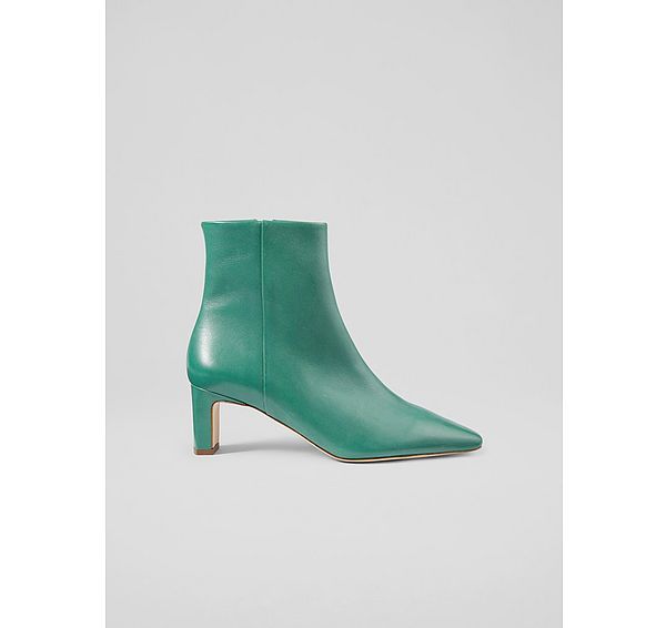 l.k. bennett Margaux Jade Leather Blunt Toe Boots