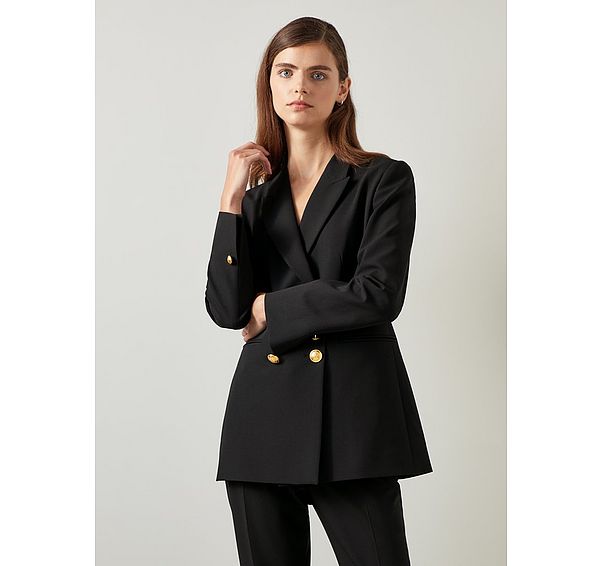 l.k. bennett Mariner Black Tailored Jacket