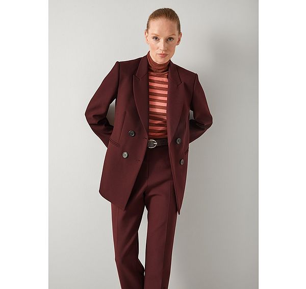 l.k. bennett Mariner Bordeaux Tailored Jacket