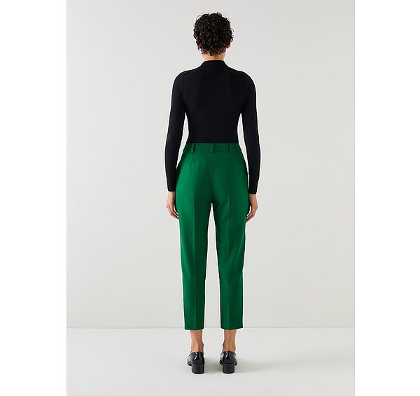 L.k. Bennett Mariner Green Cigarette Trousers