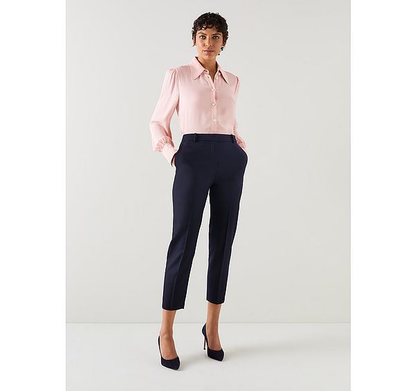 L.k. Bennett Mariner Green Cigarette Trousers