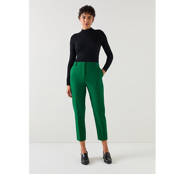 l.k. bennett Mariner Green Cigarette Trousers