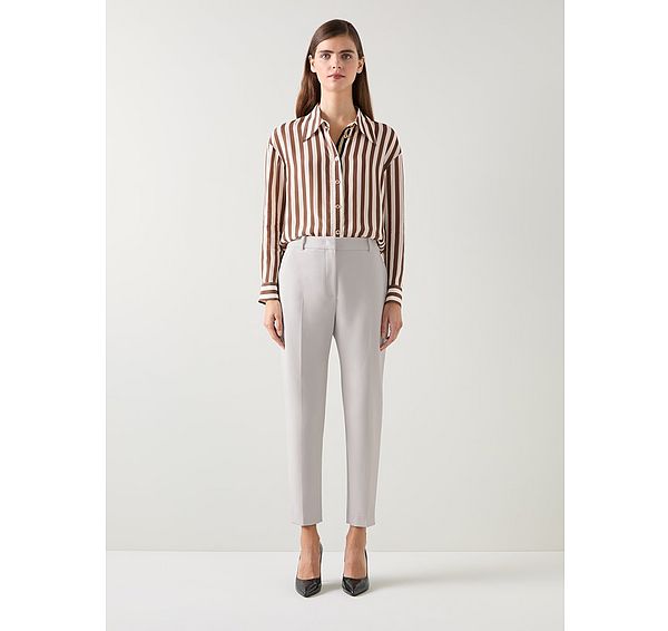 L.k. Bennett Mariner Putty Cigarette Leg Trouser