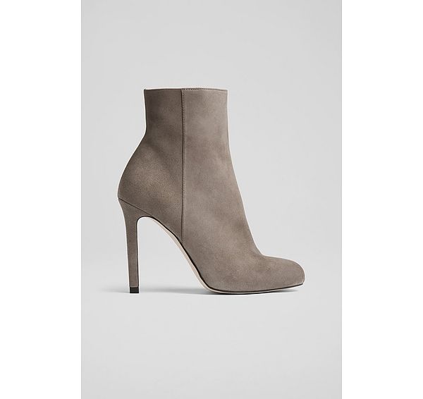 l.k. bennett Nolan Grey Suede Stiletto Ankle Boots