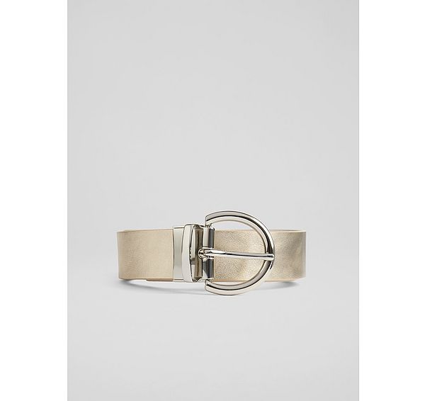 l.k. bennett Odette Twist Silver And Gold Belt