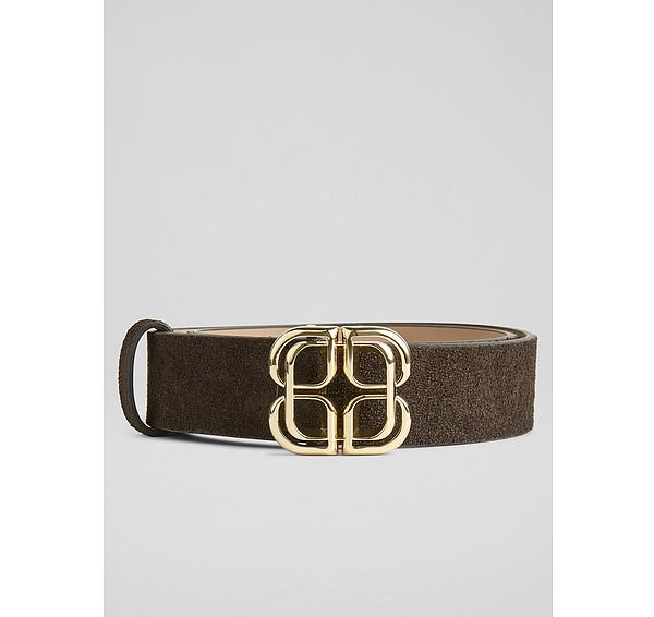 l.k. bennett Perry Flower Chocolate Belt