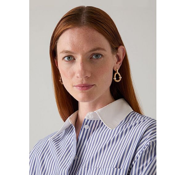 l.k. bennett Romy Metallic Gold Plating Earrings