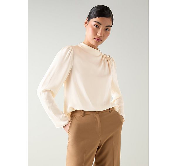 l.k. bennett Samantha Ivory Viscose Blouse