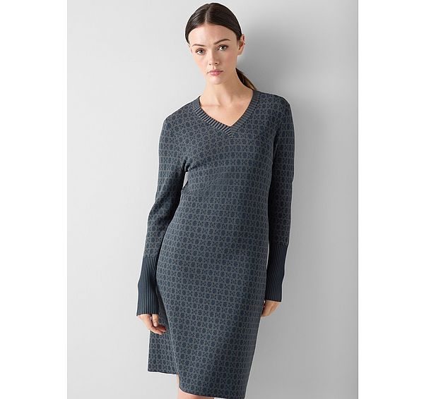 l.k. bennett Sea Navy Multi Sweater Dress