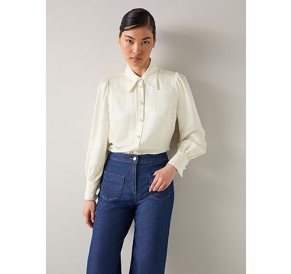 l.k. bennett Sonya Birch Print Blouse