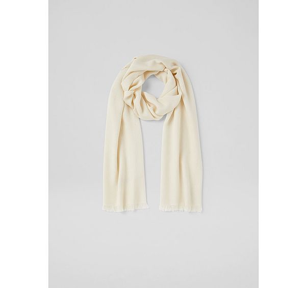 L.k. Bennett Sutton Pink Modal-Wool Blend Scarf