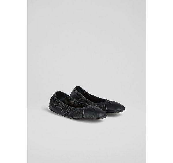 L.k. Bennett Tayla Ecru Folded Balleri Flat