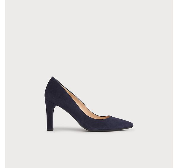 l.k. bennett Tess Navy Suede Courts