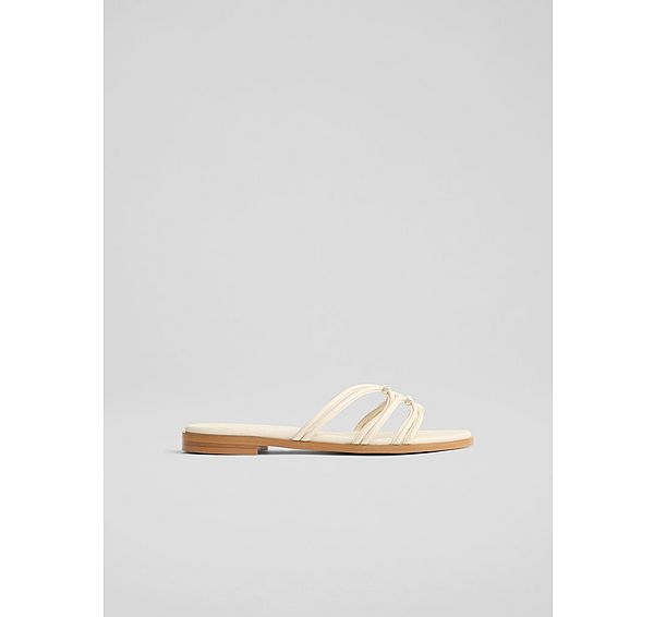 l.k. bennett Tianey Cream Nappa Leather Sandals