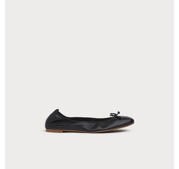 l.k. bennett Trilly Black Leather Ballet Pumps