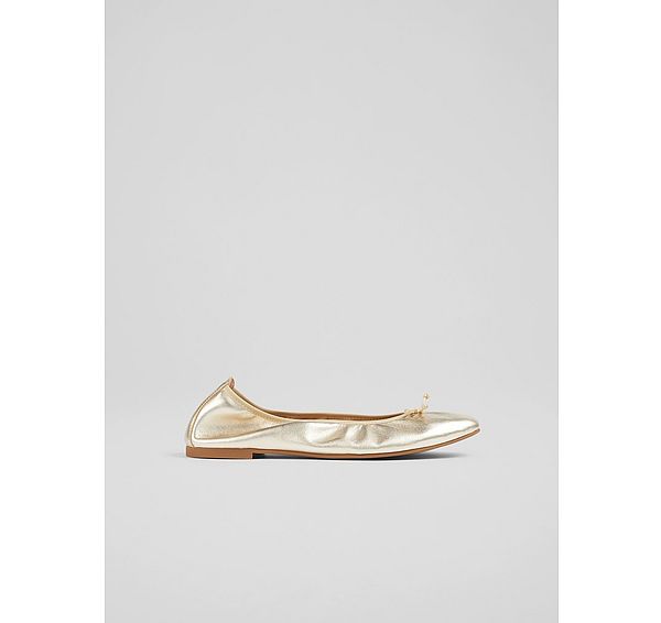 l.k. bennett Trilly Champagne Ballet Pumps
