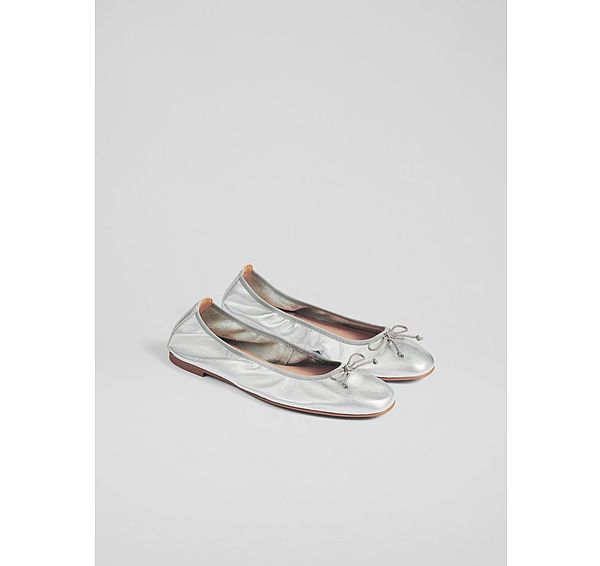 L.k. Bennett Trilly Metallic Ballet Pumps