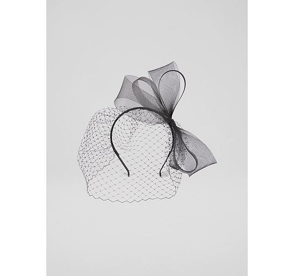 l.k. bennett True Black Bow Fascinator Headband
