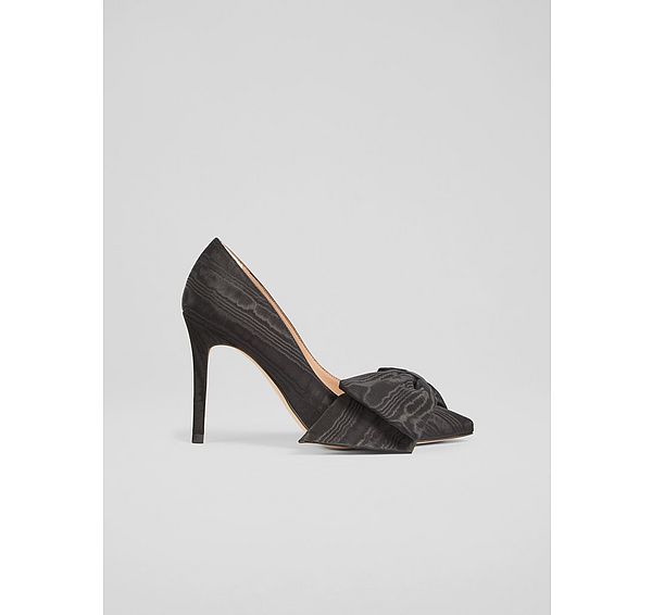 l.k. bennett Vivi Black Oversized Bow Courts