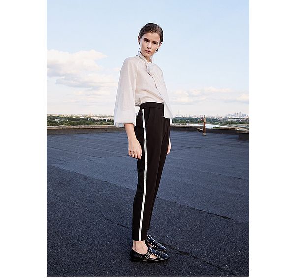 l.k. bennett LKB LONDON Zig Sliver Silm Cigarette Trousers